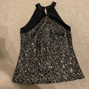 TAHARI sparkle tank top